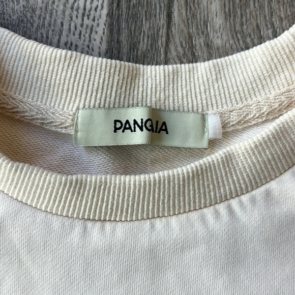 Pangaia Sweatshirt White 365 Heavyweight Sweatshirt Crew Neck Size Small Cotton - Picture 3 of 16